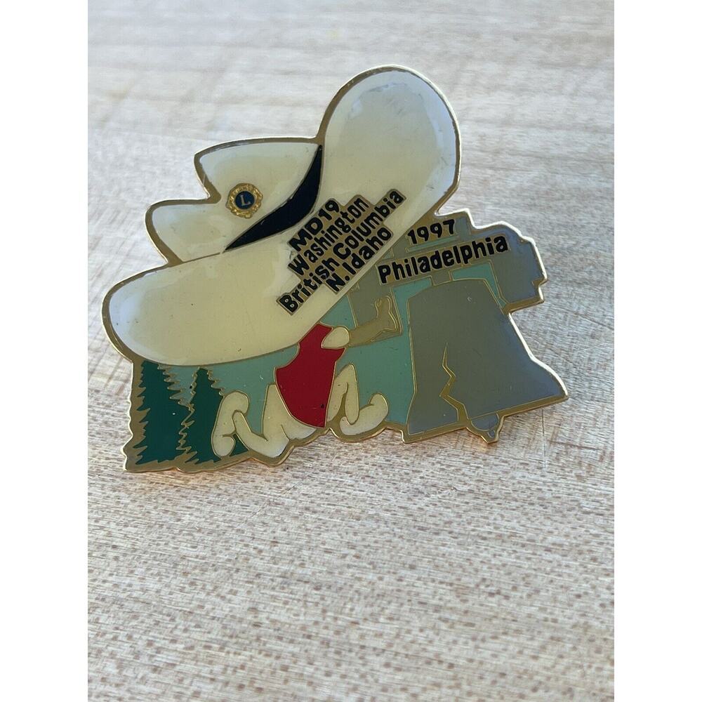 Lions Club MD 19 Washington British Columbia N. Idaho 1997 Philadelphia PIN‎